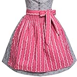 Almsach Dirndl Natalie in grau und rosa - 3
