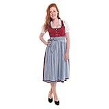 Almsach Dirndl Malina in weinrot - 5