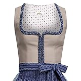 Almsach Dirndl Malina in grau und blau - 2
