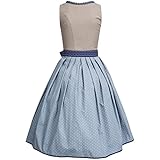 Almsach Dirndl Malina in grau und blau - 4
