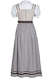Fuchs Trachtenmoden Landhauskleid lang im Dirndl-Look ‚Tabea‘ braun - 4