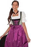 Grünes, 3tlg. Dirndl in langer Form - 3