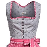 Midi Dirndl Natalie in Grau von Almsach - 2