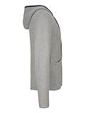Almbock Trachtenstrickjacke Bavaria mit Kapuze grau - 3