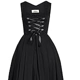Langes Dirndl Marei in Schwarz von Almsach - 2