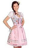 Krüger Dirndl in hellblau und rosa - 2