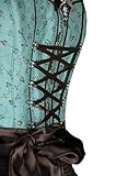 Trachten Minidirndl 2tlg. WELTINA aqua grau Spieth & Wensky - 4