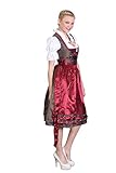 Almandatrachten Midi Damendirndl Braun und Weine - 3