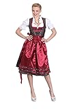 Almandatrachten Midi Damendirndl Braun und Weine - 4