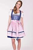 Krüger Madl Mini Dirndl blau rosa - 3