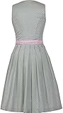 MarJo Graceful Dirndl Selene V-Ausschnitt Mint hellgrün rosa hochgeschlossen - 3