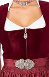 MarJo Samt Dirndl Inka Rubinrot - 2