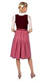 MarJo Samt Dirndl Inka Rubinrot - 5
