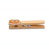 6 Stück Glupperl Wäscheklammern BREZEL - 7