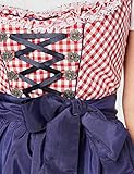 Fuchs Trachtenmoden Damen Dirndl Mini Kariert (rot/blau) - 3