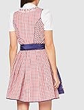 Fuchs Trachtenmoden Damen Dirndl Mini Kariert (rot/blau) - 4