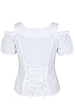 Spieth & Wensky Damen Trachten Carmenbluse Weiss - 3