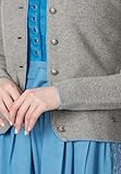 Stockerpoint Marissa Damen Trachtenstrickjacke, Grau Hellblau - 5