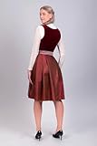 Edelnice Trachtenmode Exklusives Designer Midi Dirndl Lilly Samt rot inkl. Dirndlschürze - 7