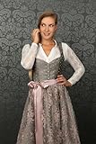 Edelnice Trachtenmode Exklusives Designer Midi Dirndl Claire mit Knopfleiste inkl. Dirndlschürze - 4