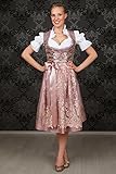 Edelnice Trachtenmode Exklusives Designer Midi Dirndl Madeleine inkl. Spitzen Dirndlschürze und Charivari - 3