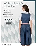 Stockerpoint Roseline Midi Dirndl, blau Altrosa - 3