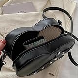 Dirndl Herztasche für Damen & Mädchen Schwarz - 4