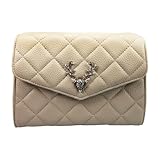Alpenflüstern Trachtentasche Clutch Strasshirsch (taupe-grau) - 8