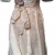 3 tlg. Trachtenkleid inkl. Bluse und Schürze in creme