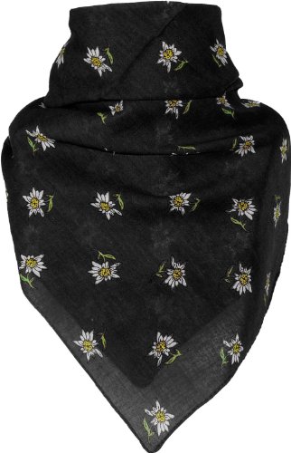 Bandana mit Edelweiss in 15 Farben aus Baumwolle - 