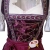 Blitz BT04 Dirndl 3 tlg. Trachtenkleid Kleid, Bluse, Schürze, ca. 115cm Größe: 34 bis 42 , Lila & Schwarz, (34) - 6
