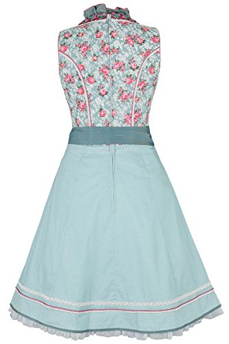 Spieth & Wensky Dirndl kurz grau-petrol